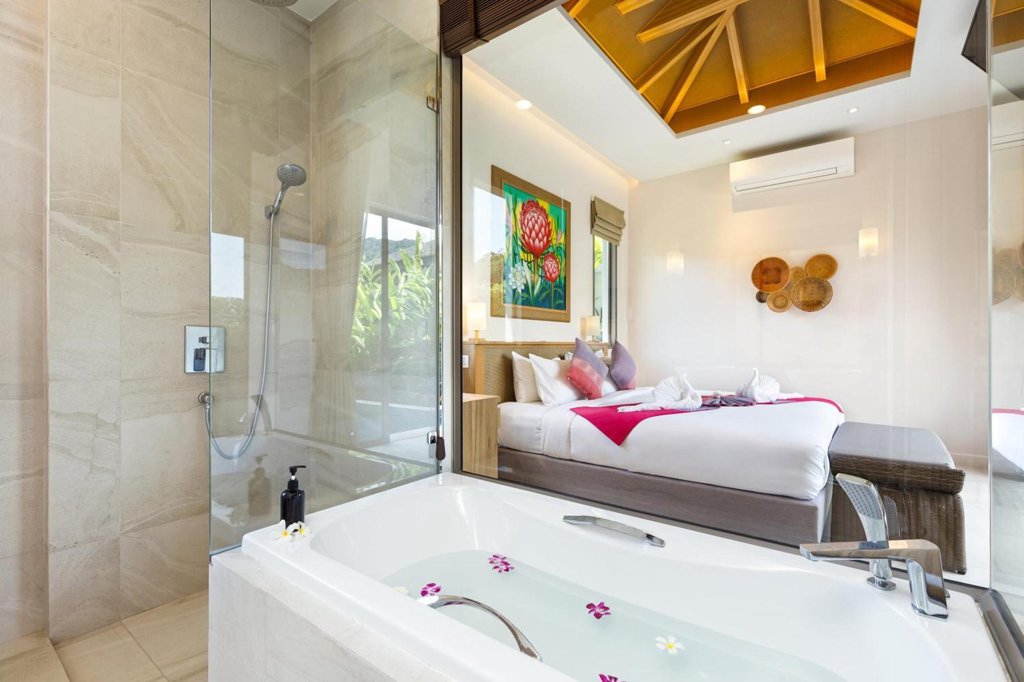 Resort Boutique 2Br Villa Dalaa 4, Private Pool, Full Service, 5 Min Drive Strand Kamala Exterior foto